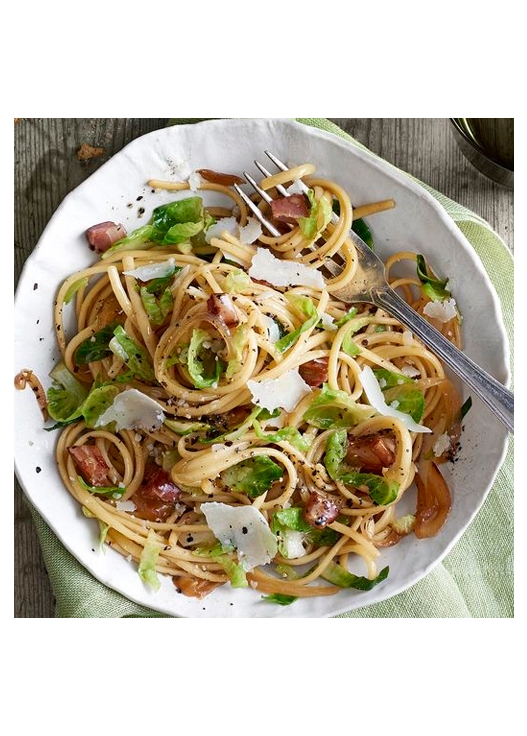 Bacon & Brussels Sprout Linguine