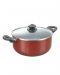MAROON 20CM NON-STICK CASSEROLE 2H RAMTONS MASTER CHEF - RT/104