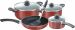 MAROON 8 PIECE COOKWARE SET MASTER CHEF - RT/108