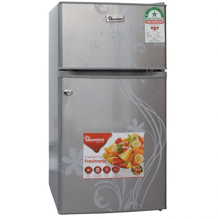 90 Litres Double Door Direct Cool Fridge Silver Rf 222