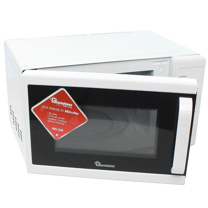 20 Liters Manual Microwave White Rm 328 Ramtons