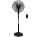 BLACK STAND FAN, WITH REMOTE- RM/562